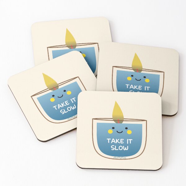Item preview, Cute scented candle saying take it slow designed and sold by fluffyfamcraft.