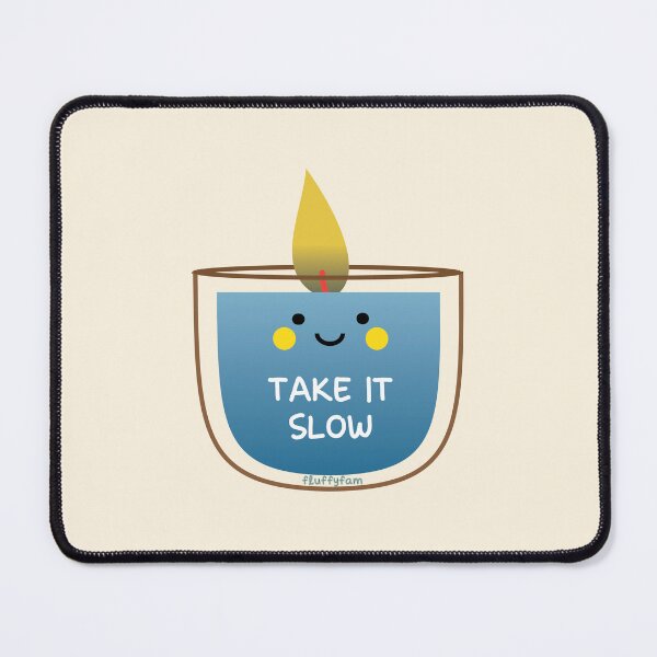 Item preview, Cute scented candle saying take it slow designed and sold by fluffyfamcraft.