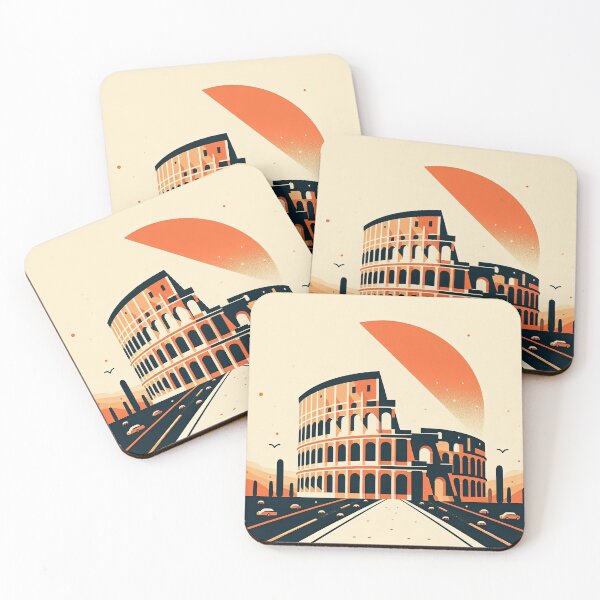 Item preview, Colosseum Minimalism Art Style designed and sold by artofuniverse.