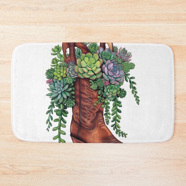 Item preview, Cowboy boot, and, succulent, Country Western, Style, Boho Country, Southwest, 1800's,   designed and sold by tshirtart2024.