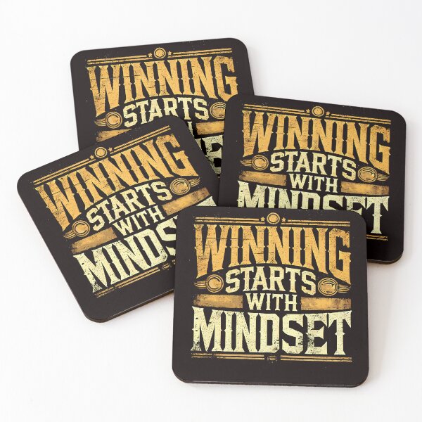 Item preview, Motivational Quote, Winning Starts with Mindset designed and sold by Logiamerch.