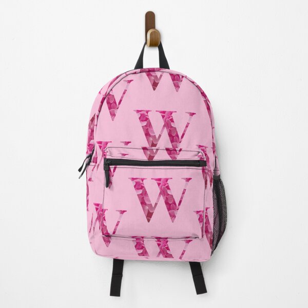 Item preview, Alphabet Letter "W" in Pink Floral Lettering Monogram designed and sold by WD-Artist.