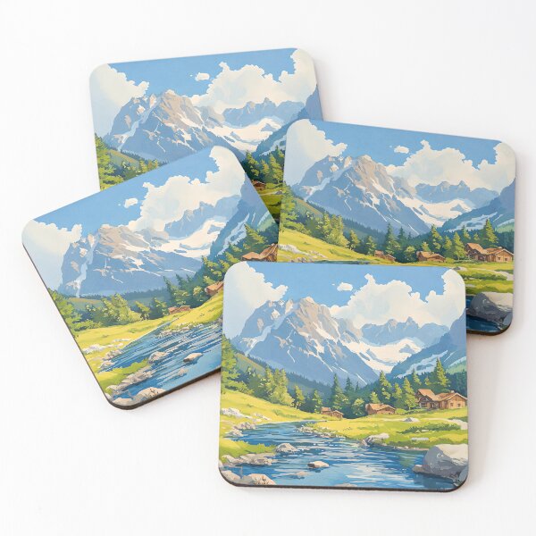 Item preview, Tranquil Alpine Retreat with Stream designed and sold by nshaltiel.