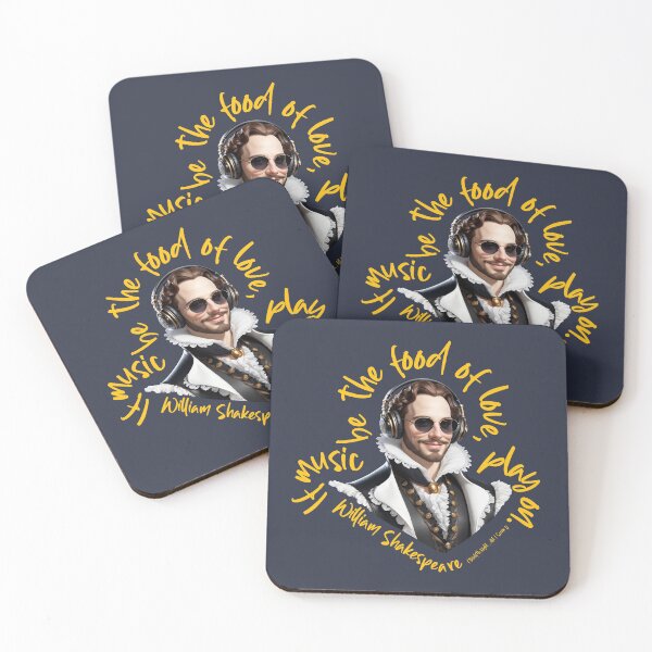 Item preview, If music be the food of love, play on. (Twelfth Night , Act 1 Scene 1) William Shakespeare designed and sold by OneLittleCrow.