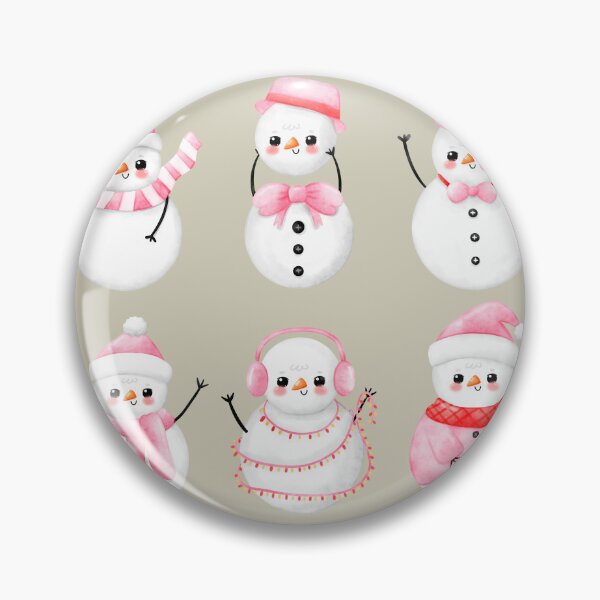 Item preview, Pink Christmas,  Pink Snowmen,  Christams  designed and sold by KolorellaS.