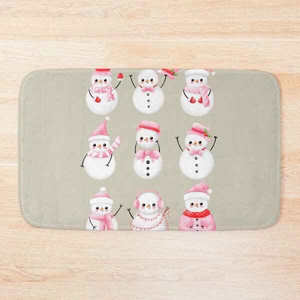 Item preview, Pink Christmas,  Pink Snowmen,  Christams  designed and sold by KolorellaS.