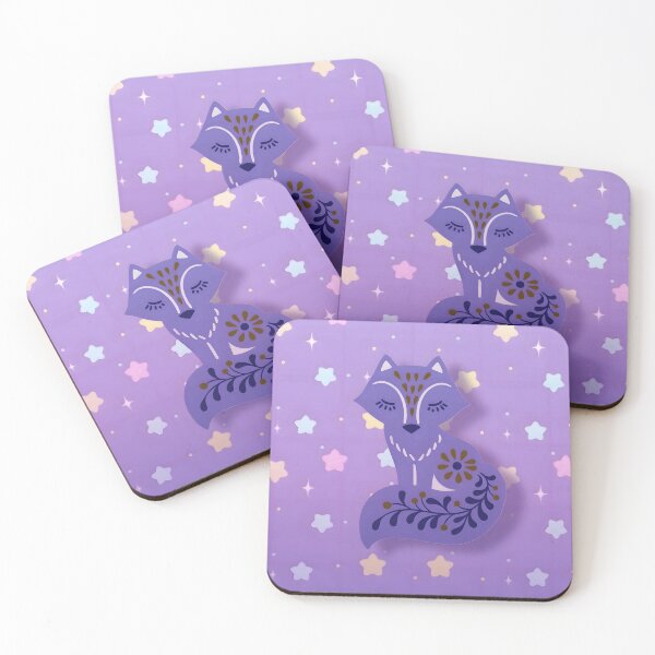Item preview, Purple fox designed and sold by clarazen.