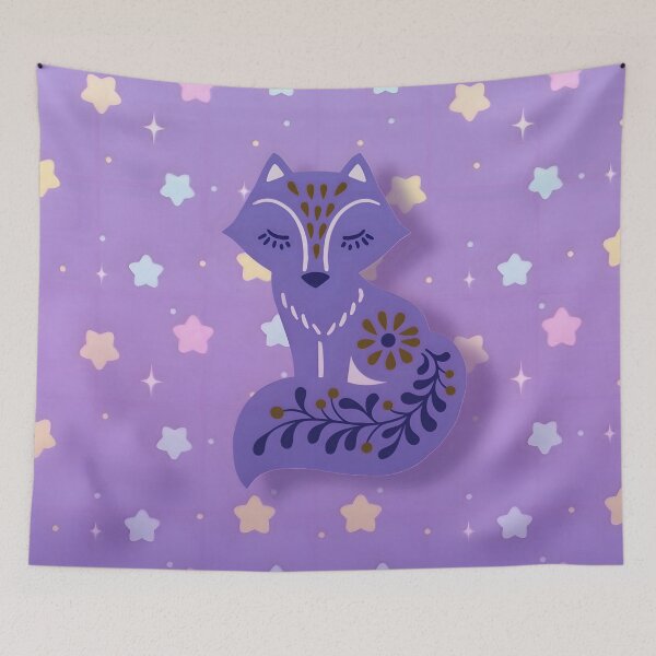 Item preview, Purple fox designed and sold by clarazen.