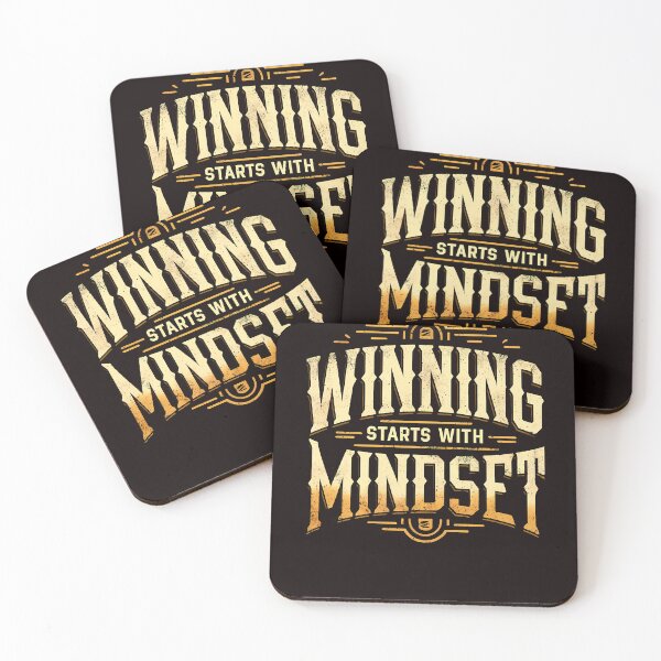 Item preview, Motivational Quote, Winning Starts with Mindset designed and sold by Logiamerch.