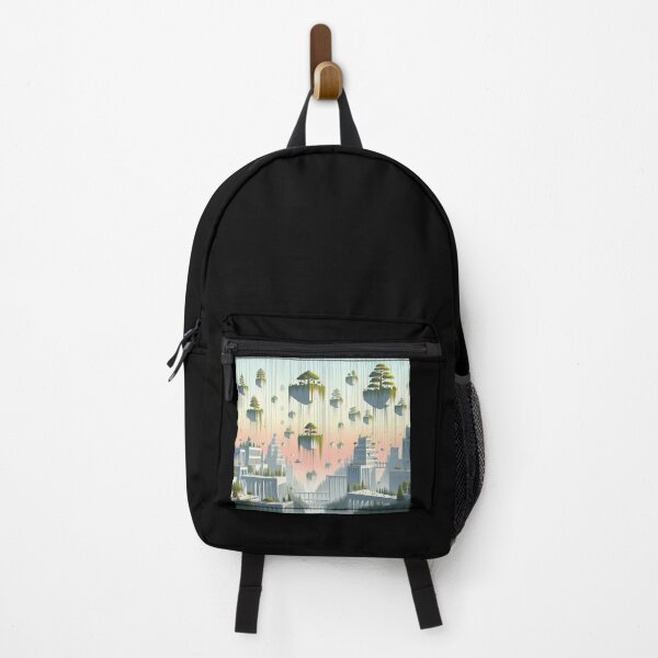 Item preview, Hanging Gardens of Babylon Minimalism Art Style designed and sold by artofuniverse.