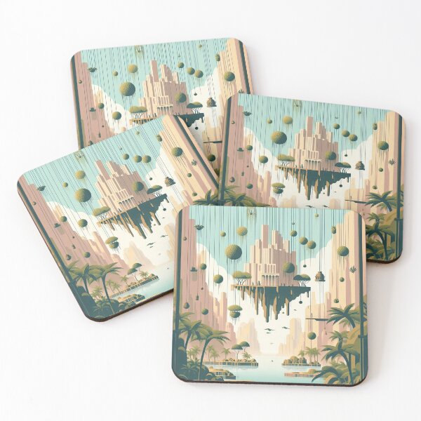 Item preview, Hanging Gardens of Babylon Minimalism Art Style designed and sold by artofuniverse.