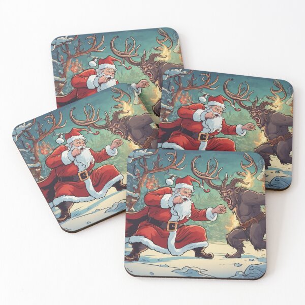 Item preview, Santa VS Krampus designed and sold by Golden Morning.
