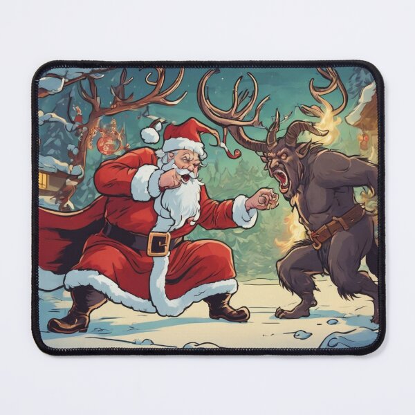 Item preview, Santa VS Krampus designed and sold by Golden Morning.