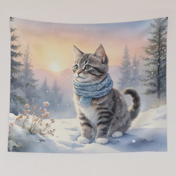 Item preview, The winter forest at sunset designed and sold by LilithsDesires.
