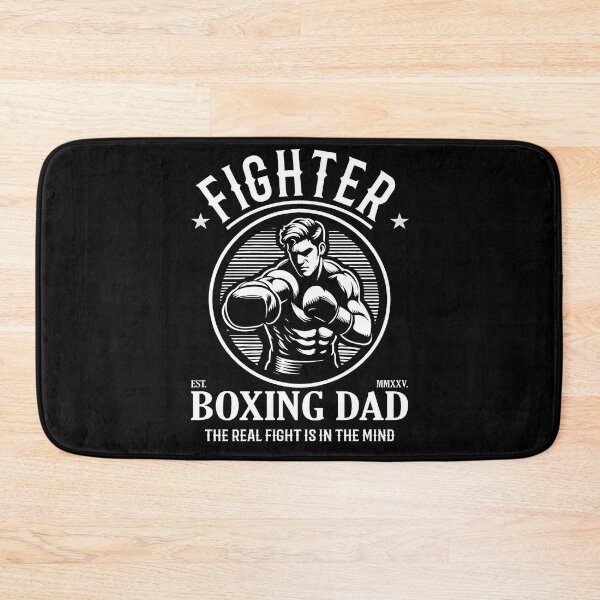 Item preview, Boxing Dad - Fighter Design with the saying: The Real Fight Is in the Mind designed and sold by RetroMaritalArt.