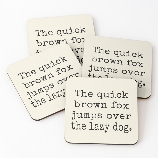 Item preview, The Quick Brown Fox Jumps Over The Lazy Dog designed and sold by Jeallan Designs.