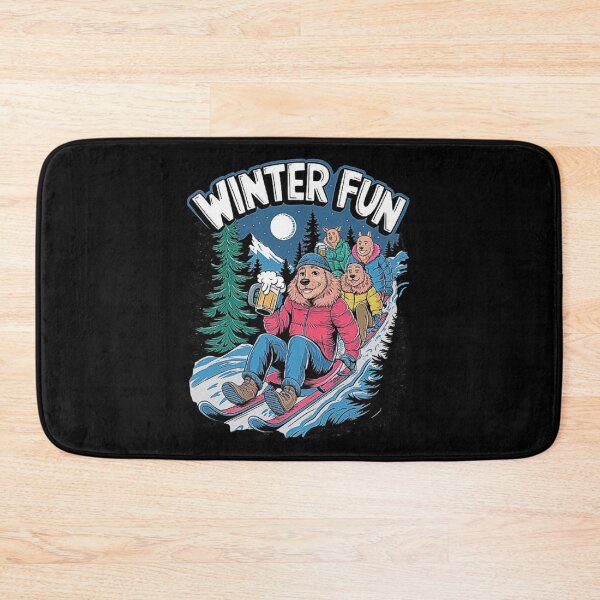 Item preview, Winter Fun with Cozy Forest Adventures-Funny Dogs Lovers designed and sold by love3617.