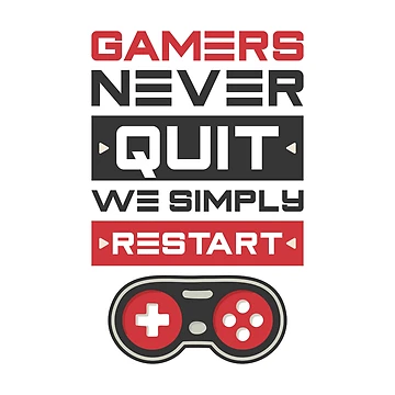 Artwork thumbnail, Gamers Never Quit by RabalDesigns