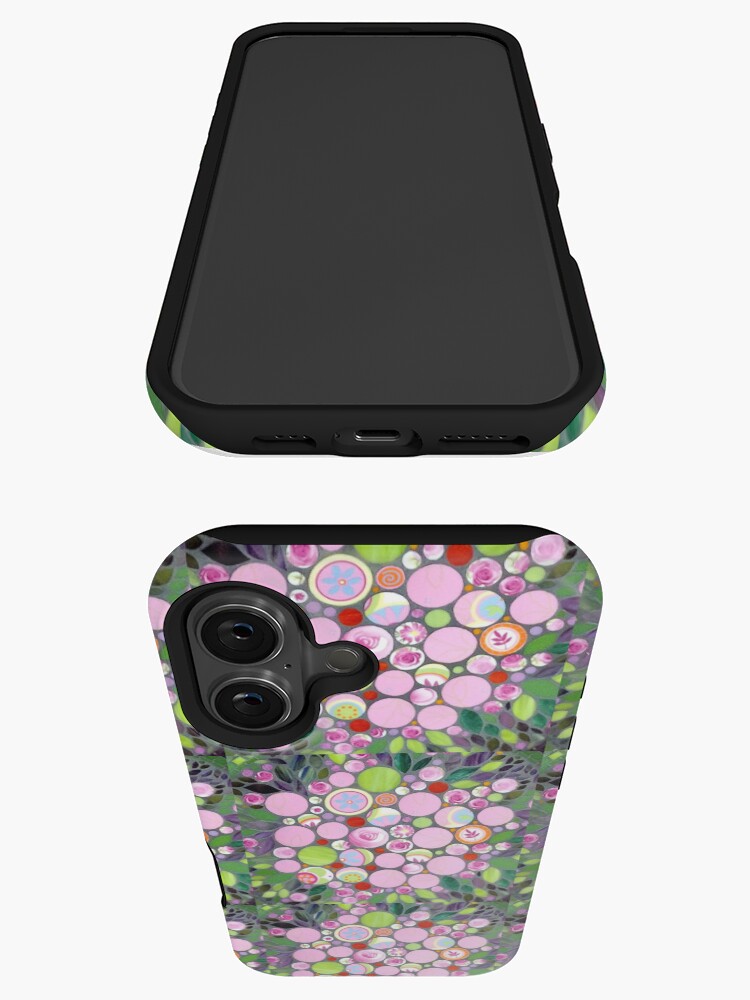 Thumbnail 3 von 4, iPhone-Hülle, Kreise in Pink designt und verkauft von Scherbenzauber.