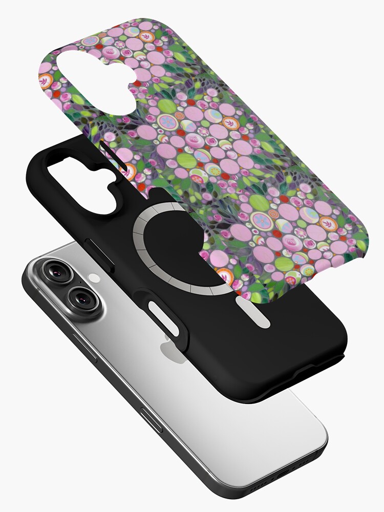 Thumbnail 2 von 4, iPhone-Hülle, Kreise in Pink designt und verkauft von Scherbenzauber.