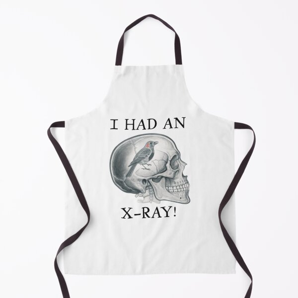 Item preview, Unique Skull X-Ray Design with Bird Brain Art - Whimsical X-Ray Illustration designed and sold by Colorful-Garden.
