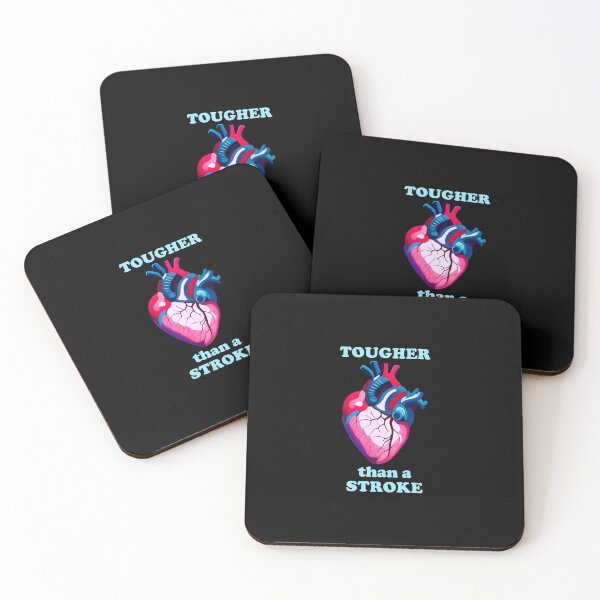 Item preview, tougher than a stroke with an anatomy heart illustration - light version designed and sold by EmeraldeaArt.