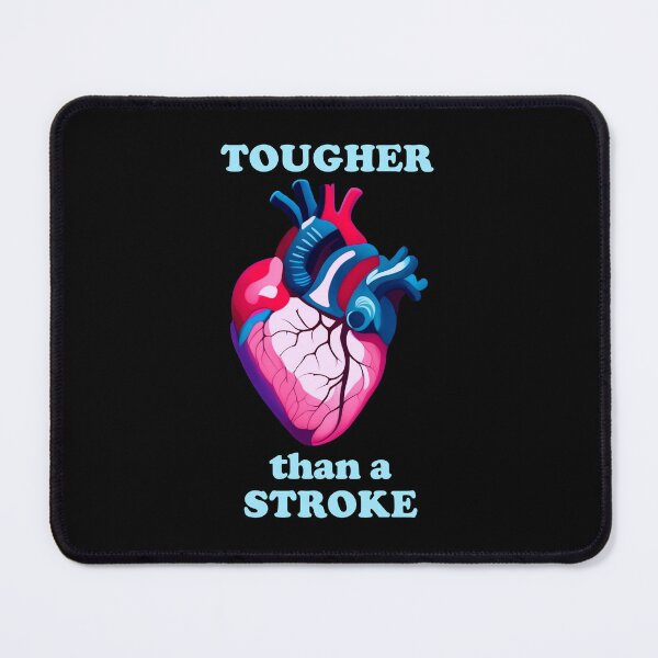 Item preview, tougher than a stroke with an anatomy heart illustration - light version designed and sold by EmeraldeaArt.