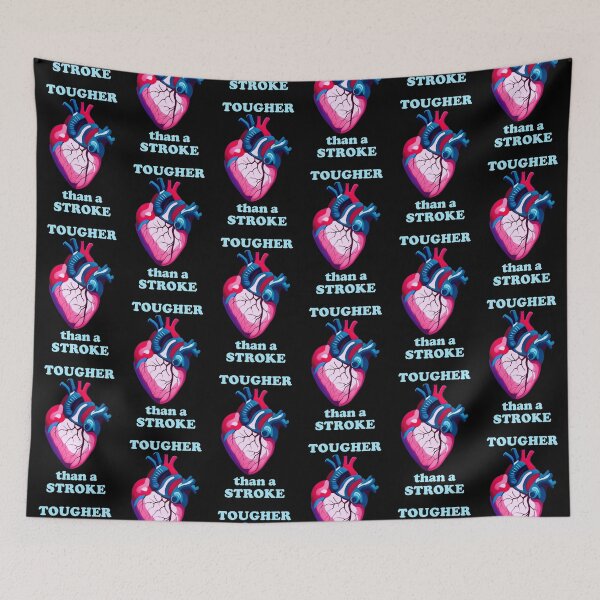 Item preview, tougher than a stroke with an anatomy heart illustration - light version designed and sold by EmeraldeaArt.