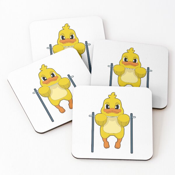 Item preview, Duck Bodybuilder Pull ups Bodybuilding designed and sold by Snabdesign84.