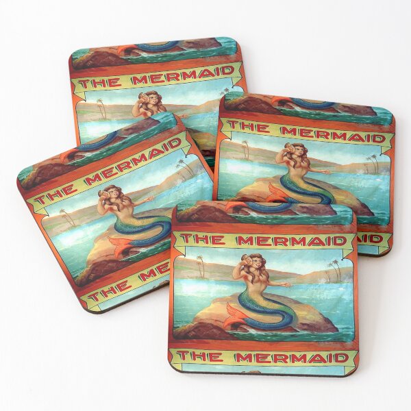 Item preview, The Mermaid Original Vintage Freak Show Circus Poster XL designed and sold by paloozaparty.
