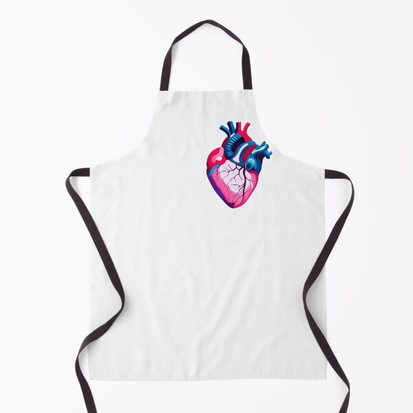 Item preview, Simple anatomy heart: red blues pinks designed and sold by EmeraldeaArt.