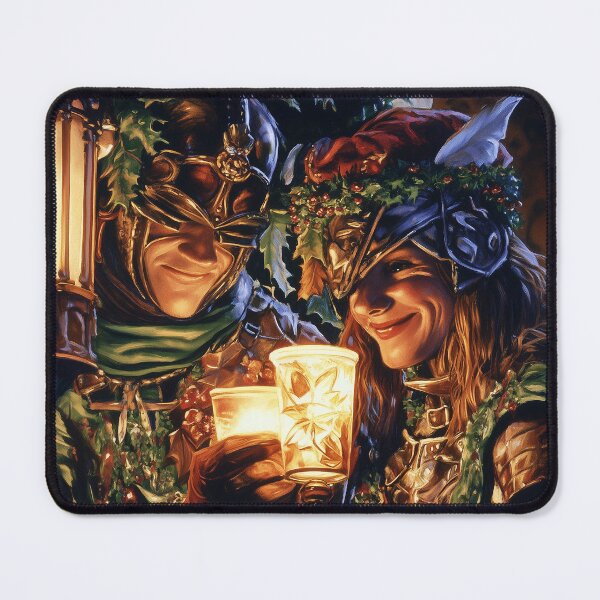 Item preview, Knight Lovers Toasting for Christmas designed and sold by LonesomeKnight.