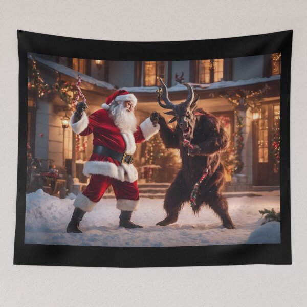 Item preview, Krampus vs Santa designed and sold by Golden Morning.
