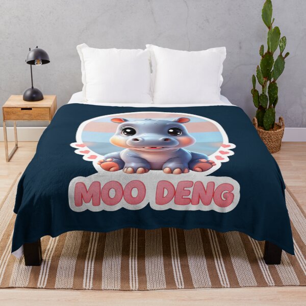 Item preview, Cute Moo Deng Baby Hippo designed and sold by TheArtOfPat.