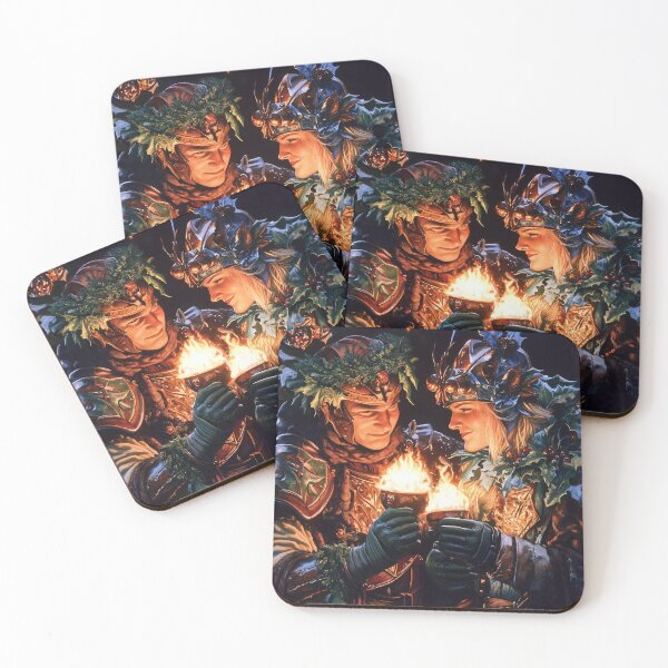 Item preview, Lovers in Armor Toasting for Christmas designed and sold by LonesomeKnight.