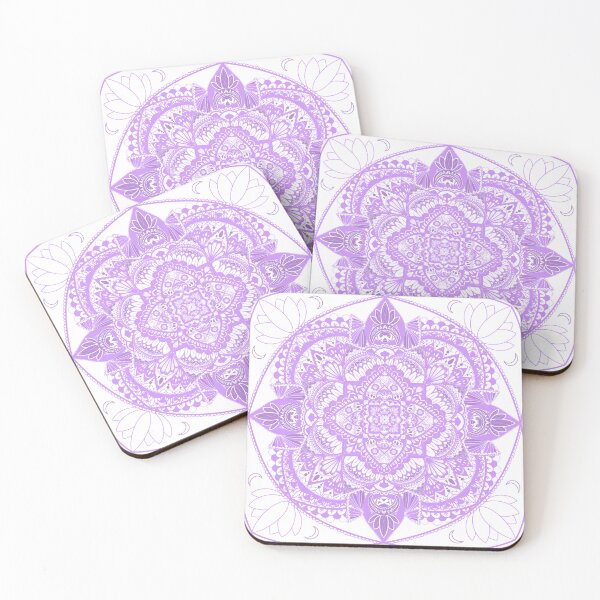 Item preview, lotus flower geometric design purple ver. designed and sold by hamsterparent.