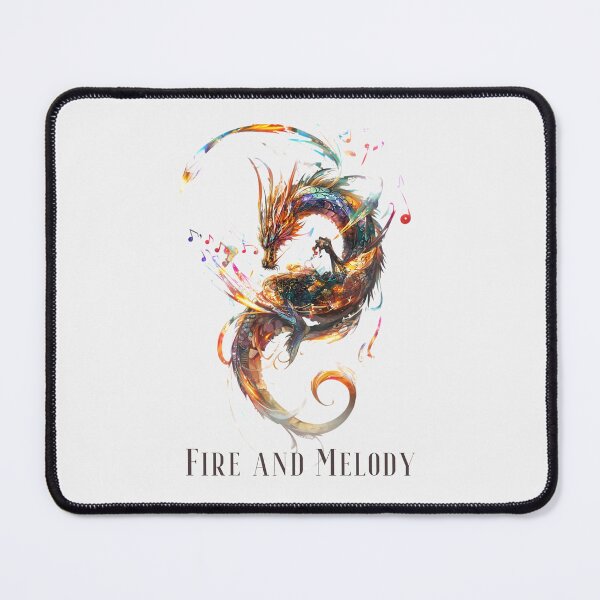 Item preview, Epic Musical Dragon: Fantasy Lights and Melodic Scales Artwork designed and sold by zax454.