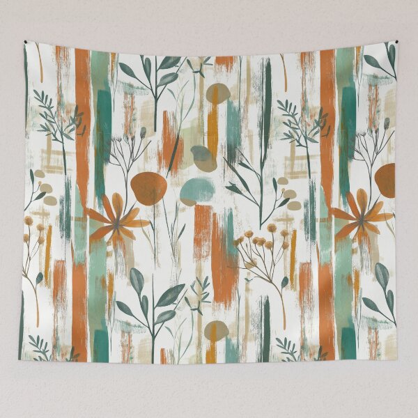 Item preview, Boho Bloom - Mid-Century Modern Wildflower Pattern designed and sold by vfxbear.