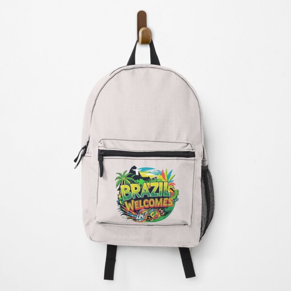Item preview, Brazil Welcomes Flag Map carnival designed and sold by AnimalsDH305.