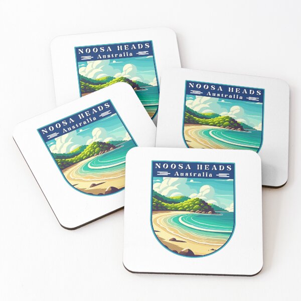 Item preview, Noosa Heads Queensland Australia Retro Art Travel Landscape designed and sold by MaateoDesign.