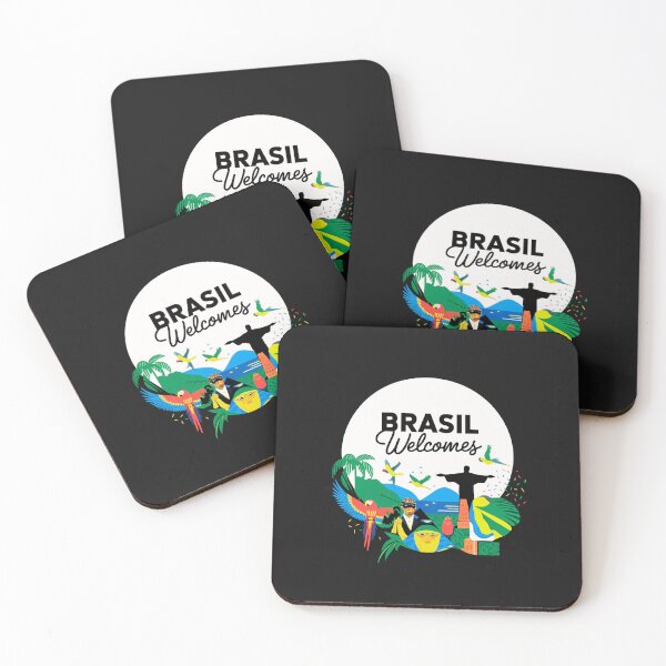 Item preview, Brazil Welcomes Flag Map carnival designed and sold by AnimalsDH305.