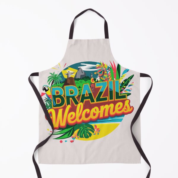 Item preview, Brazil Welcomes Flag Map carnival designed and sold by AnimalsDH305.