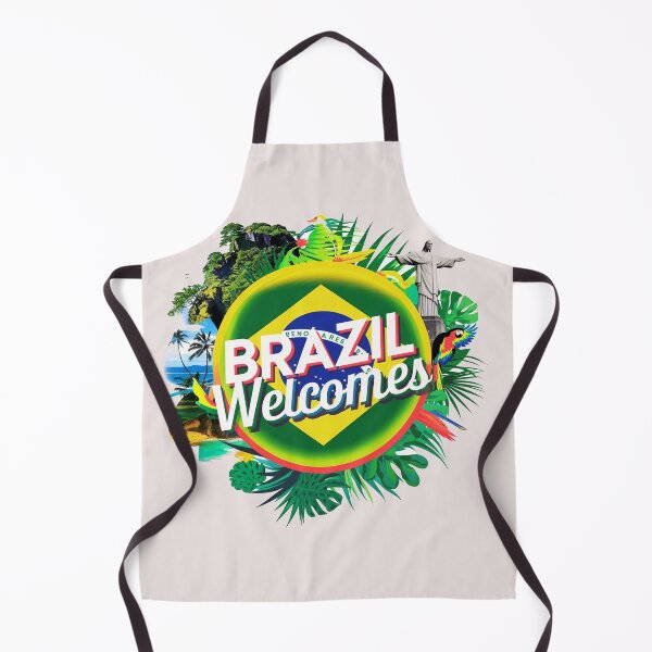 Item preview, Brazil Welcomes Flag Map carnival designed and sold by AnimalsDH305.