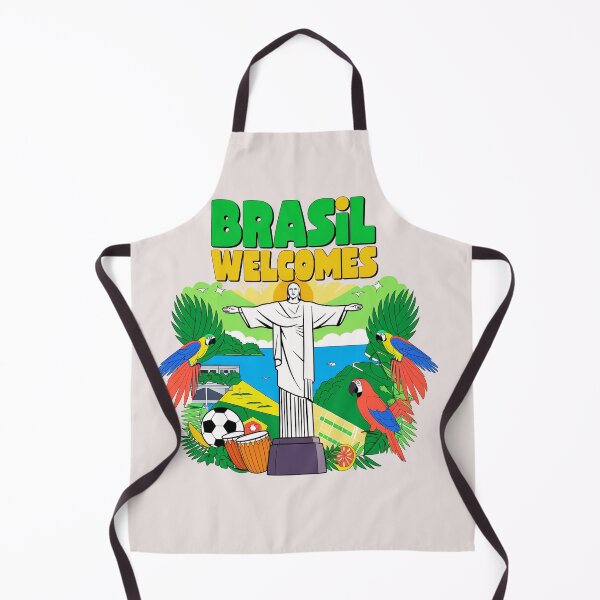 Item preview, Brazil Welcomes Flag Map carnival designed and sold by AnimalsDH305.