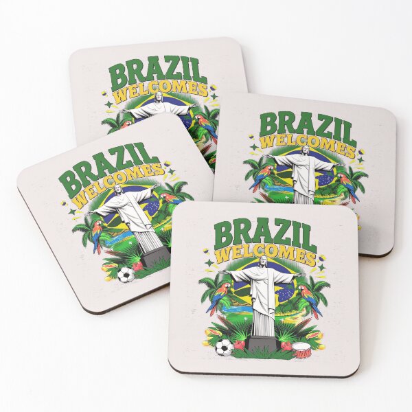 Item preview, Brazil Welcomes Flag Map carnival designed and sold by AnimalsDH305.