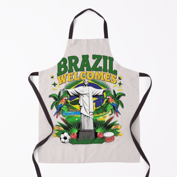 Item preview, Brazil Welcomes Flag Map carnival designed and sold by AnimalsDH305.