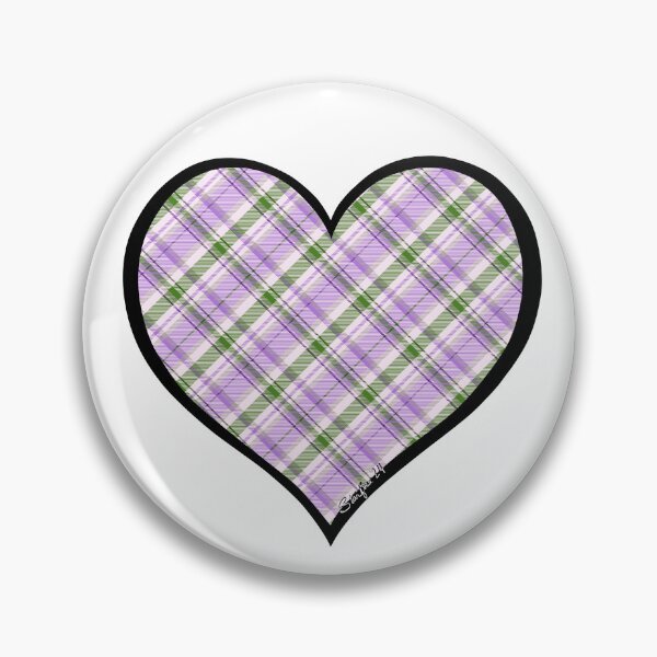 Item preview, Genderqueer Pride Tartan Heart for Stickers, Magnets, and Buttons designed and sold by Starfire Studio.