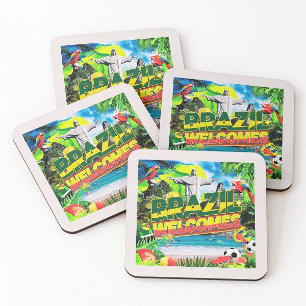 Item preview, Brazil Welcomes Flag Map carnival designed and sold by AnimalsDH305.
