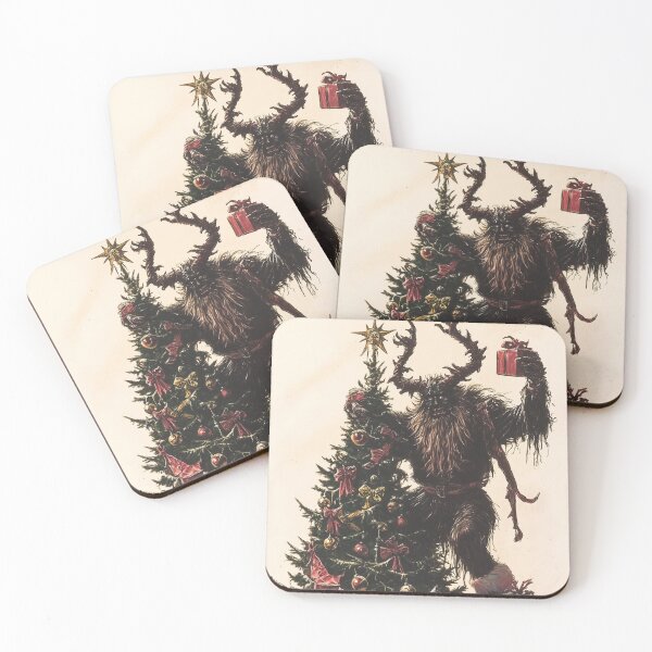 Item preview, Krampus Celebrating Christmas illustration designed and sold by LonesomeKnight.