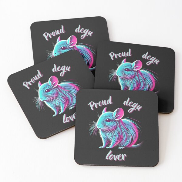 Item preview, Proud Degu Lover - Neon Degu Design For Small Pet Enthusiasts designed and sold by Ver-Payah.